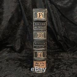 1525 TYNDALE Bible FIRST ENGLISH NEW TESTAMENT Fry SIGNED Ornate Binding RARE