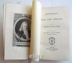 1880s PAUL & VIRGINIA B. PIERRE antique SIGNED BINDING NUMBERED LIMITED EDITION
