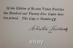 1907 Blank Verse Pastels by Clinton Scollard SIGNED Limited Edition of 125