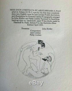 1925 Norman Lindsay LYSISTRATA 1/64 exceptionally rare MAGNIFICENT FOLIO