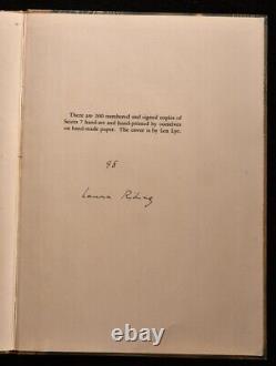 1931 Laura and Francisca Laura Riding Limited Edition Signed First Edition