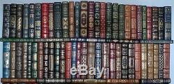 1970s Vintage Leather Book Collection, Signed Franklin Library Lot 136 Pieces