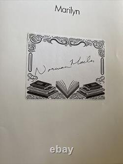 1973 Norman Mailer Marilyn Limited Edition Signed No Box