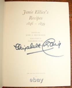 1974 Janie Ellice's RECIPES 1846-1859 Cooking Signed Numbered Limited Edition