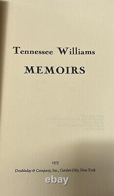 1975 SIGNED, LIMITED EDITION of TENNESSEE WILLIAMS, MEMOIRS in SLIPCASE. #303