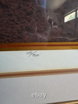 1980 Signed C. Johnson Sunscape Sunset Beach Scene Limited Edition Print