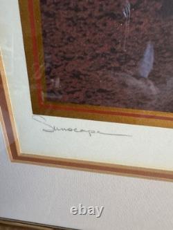 1980 Signed C. Johnson Sunscape Sunset Beach Scene Limited Edition Print