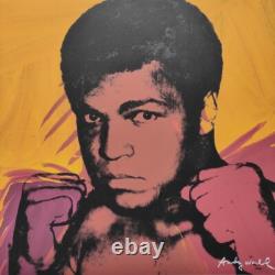 1980s Andy Warhol Signed Limited Edition Lithograph Muhammad Ali