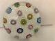 1982 Saint Louis France Scattered Millefiori Paperweight on White Carpet Ground