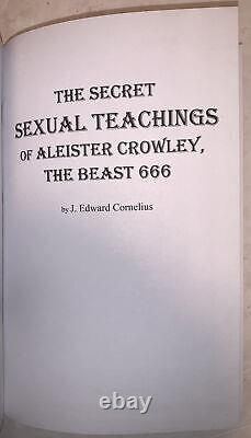 1 of 220, SIGNED, 1st, THE SECRET SEXUAL TEACHINGS OF ALEISTER CROWLEY, OCCULT