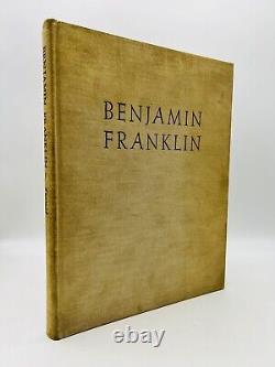 1st Edition/Signed & 156/1550 Benjamin Franklin A Biography in Woodcuts Turzak