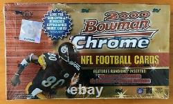 2000 Bowman Chrome Football Hobby Box Factory Sealed Tom Brady Rookie Refractor