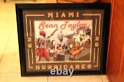 2003 Sean Taylor University Of Miami Hurricanes Autographed COA Limited Edition