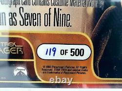 2003 Star Trek Voyager Seven of Nine Jeri Ryan Autograph Costume Card # 119 /500