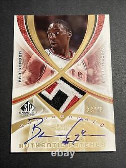 2005-06 SP Game Used Edition Authentic #19/25 BEN GORDON #AAP-BG Patch Auto