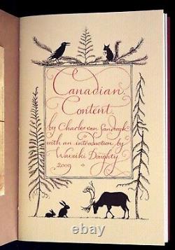 2009 Rare Signed Book Canadian Content by Charles Van Sandwyk