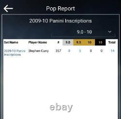 2009 Stephen Curry Panini Inscriptions RC BGS 9 Mint 10 Auto Rookie RARE SSP