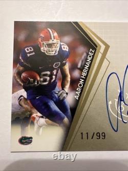 2010 Aaron Hernandez Press Pass Authentics Autograph Rookie Card