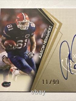 2010 Aaron Hernandez Press Pass Authentics Autograph Rookie Card