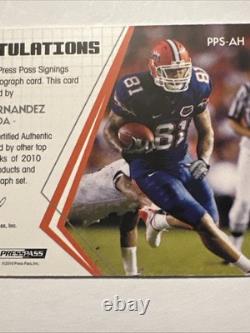 2010 Aaron Hernandez Press Pass Authentics Autograph Rookie Card