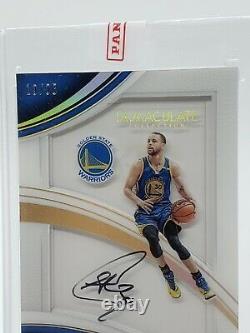 2016-17 Panini Immaculate Shadowbox Stephen Curry ACETATE Auto Autograph /35