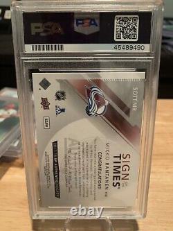 2017-18 SP Authentic Sign of the Times Auto Mikko Rantanen #SOTTMR Auto PSA 9 MT