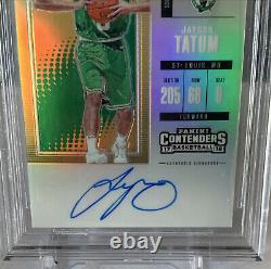 2017 Jayson Tatum Contenders Premium Rookie Ticket Silver Prizm Bgs 9.5 10 Auto