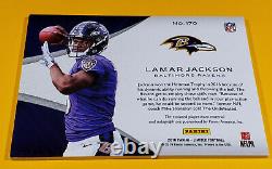 2018 Panini Limited Lamar Jackson Rookie Auto Patch Signature Jersey Signed #/49