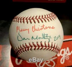 2019 Don Mattingly Signed Merry Christmas Ball Limited Edition Autograph