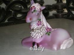 2019 Fenton HP Pegasus Raspberry Horse Pony Colt Animal Figurine Gse Le 11/28