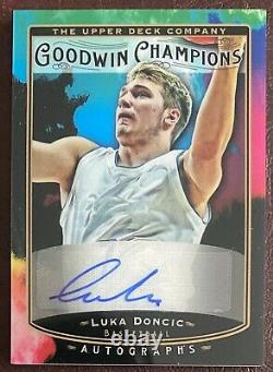 2019 Goodwin Champions Luka Doncic Splash Of Color Lenticular Bounty Auto. RARE