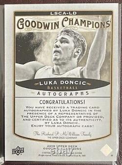 2019 Goodwin Champions Luka Doncic Splash Of Color Lenticular Bounty Auto. RARE