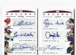 2019 National Treasures Decades Booklet 1980s And 1990s 02/10 (6 AUTOGRAPHS)