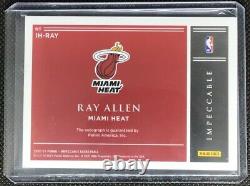 2020-21 Immaculate Ray Allen Hall Of Fame On-card Auto 06/18