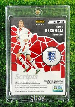2020-21 MOSAIC UEFA EURO SOCCER David Beckham England #SM-DB Scripts AUTO Silver