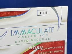 2020 Immaculate Soccer David Beckham 15/15 Signature Moves Auto On Card