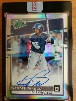 2020 Panini Donruss Optic WANDER FRANCO Rated Prospect RC Silver On Card Auto