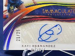 2020 Panini Immaculate Soccer Xavi Hernandez & Thierry Henry /25 Dual Auto