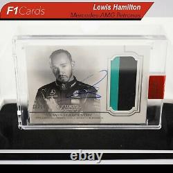 2020 Topps Dynasty Formula 1 Lewis Hamilton Auto Patch 10/10 (Duel Color Patch!)