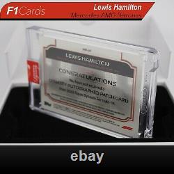 2020 Topps Dynasty Formula 1 Lewis Hamilton Auto Patch 10/10 (Duel Color Patch!)