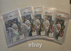 2020 Topps Holiday Dustin May PSA 10 Rookie Autograph Set + SSSP, SSP, SP, Base