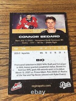 2021-22 Autographed Connor Bedard Limited Edition Card Regina Pats Junior