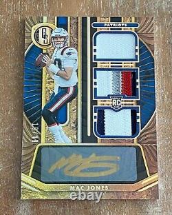 2021 Gold Standard Mac Jones Rpa Rc Triple Patch Gold Ink Auto /49 Ssp Patriots