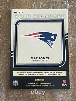 2021 Gold Standard Mac Jones Rpa Rc Triple Patch Gold Ink Auto /49 Ssp Patriots