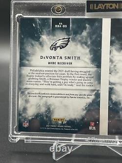 2021 Panini Origins Football 15/35 DeVonta Smith Rookie Jumbo Patch Auto Booklet