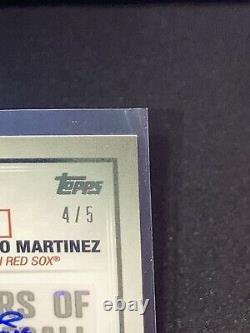2021 Topps Series 1 70 Years Of Baseball Dual Auto Pedro Martinez/David Ortiz