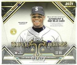 2021 Topps Triple Threads Baseball Factory Sealed Hobby Box