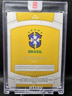 2022 National Treasures World Cup Star Swatch Autograph /10 Vinicius Jr