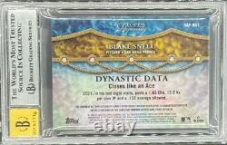 2022 Topps Dynasty Autograph Patch Blake Snell Auto /5 BECKETT 8.5