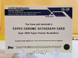 2023-24 Topps Chrome NBA Lauri Markkanen GOLD Vinyl Superfractor Auto 1/1 Jazz